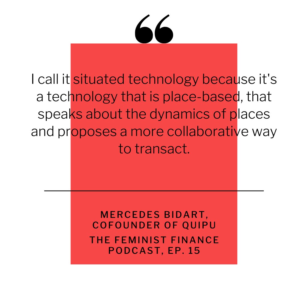 Quipu was developed through an intensive co-design process with marginalized communities. It's a digital market place that allows micro-businesses to buy &amp; sell within their communities using a digital community currency. <a href="/mercedesbidart/">Mercedes Bidart</a> @quipumarket