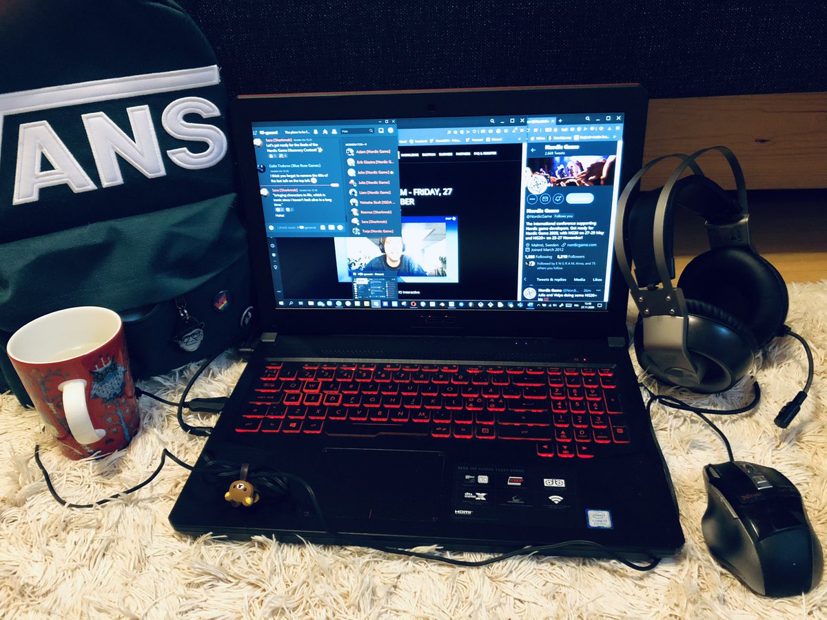 tarja_pk's tweet photo. Remote working for @NordicGame π Such hype with #NGDC game pitching grand finals! All day brilliant talks and best company via friends from @SharkmobGames @IGDA @DirtybitGames @Ubisoft @Xsolla @EpicGames and many moreππΌ #NordicGame #NG20Plus #gamedev #games #WFH https://t.co/HmMeC7JUGf