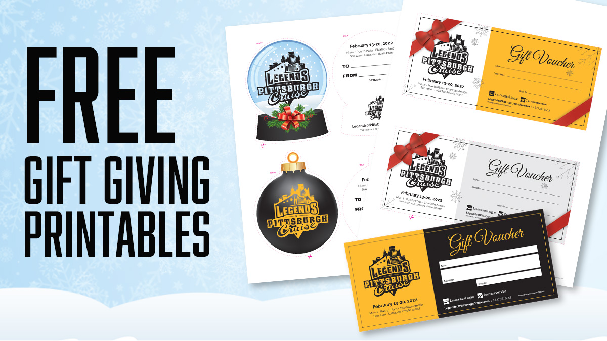 LegendsofPGH's tweet photo. BEST FAN GIFT ever! Get a gift certificate for the Legends of Pittsburgh Cruise. Fill out this form here: https://t.co/eV0RTivdji
Give this gift with a fun gift giving "printable" here!
https://t.co/AClowj90Pu
#NFLgift #pittsburghfans #sportsgifts #sportsfangifts https://t.co/VgZ3uU85ND