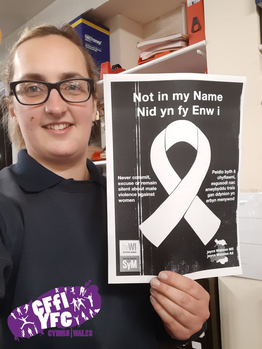 We are delighted that the <a href="/WalesYFC/">Wales YFC</a> have pledged their support for our Not in my Name campaign, in partnership with <a href="/JoyceWatsonmsas/">Joyce Watson MS/AS</a>, to end violence against women.  

Rydym yn ddiolchgar iawn i <a href="/WalesYFC/">Wales YFC</a> am eu cefnogaeth eleni o'n hymgyrch Nid yn fy Enw i.