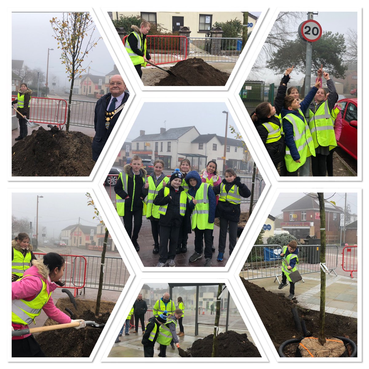 Mrs Orford was so proud of the Eco leaders this morning. They were so pleased to be part of the tree planting in Caldicot village. It was very cold and they didn’t feel it with all the digging and shovelling!!! <a href="/EcoSchoolsWales/">Eco-Schools Wales</a> @EAS_Equity