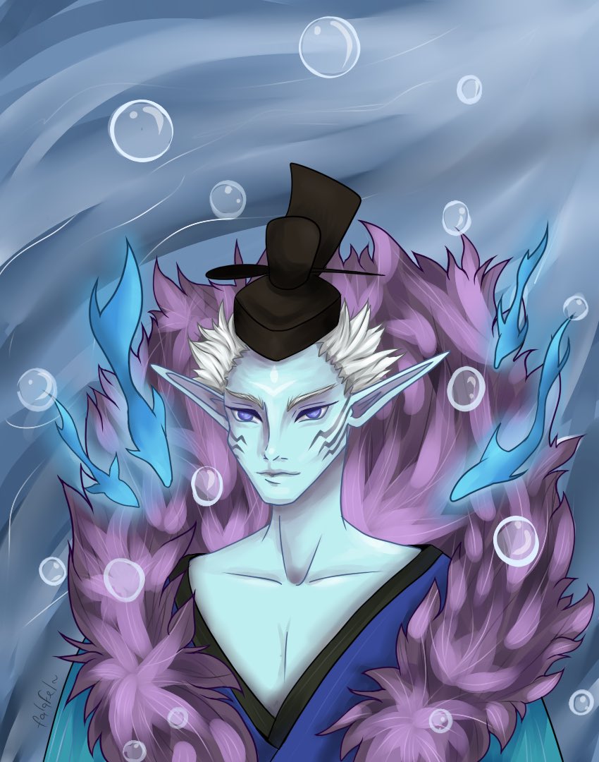 rinafalafel's tweet photo. #onmyoji #commissionsopen  Lord Arakawa💙 https://t.co/nrpWMdFYPg