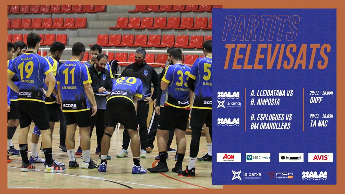 FedCatHandbol's tweet photo. #HandbolAXala 🤾‍♂️🤾‍♀️ | Aquests són els partits que podràs veure per @xala_cat / @laxarxa:

👉 @associacio_ALLH vs @HandbolAmposta Lagrama

👉 Finestrelles SC @HEsplugues vs KH7 @BMGranollers 

A gaudir del millor #HandbolCatalà des del sofà de casa teva

📝 https://t.co/uW9U08fpeb https://t.co/WbXHSwU4Uk
