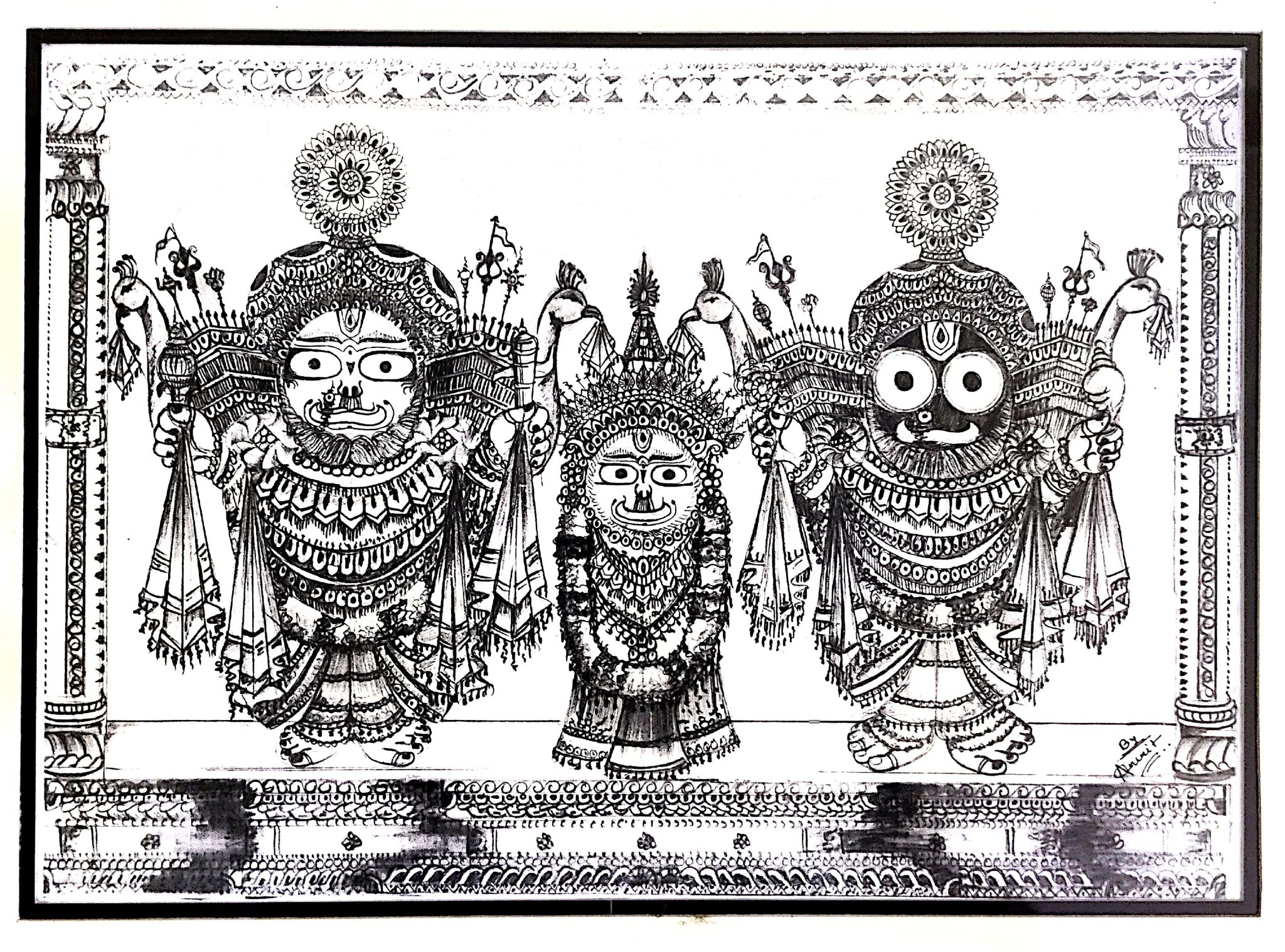 Lord Jagannath Pencil Sketch Art By Sujit Youtube vrogue.co