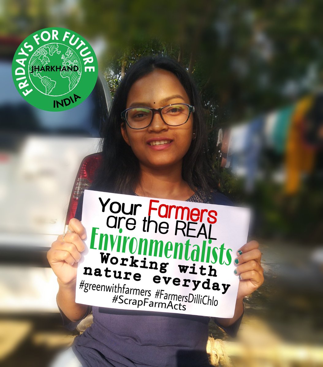 fffjharkhand's tweet photo. किसान की आवाज पर्यावरण की आवाज।
We stand for Farmers Justice.
#greenswithfarmers #FarmersProtest #FarmersDilliChalo #adivasiinact #fffjharkhand #fffindia #ClimateJustice #farmersjustice @FFFIndia @AdivasisMatter @Fridays4future https://t.co/ds7GJ8AMvW