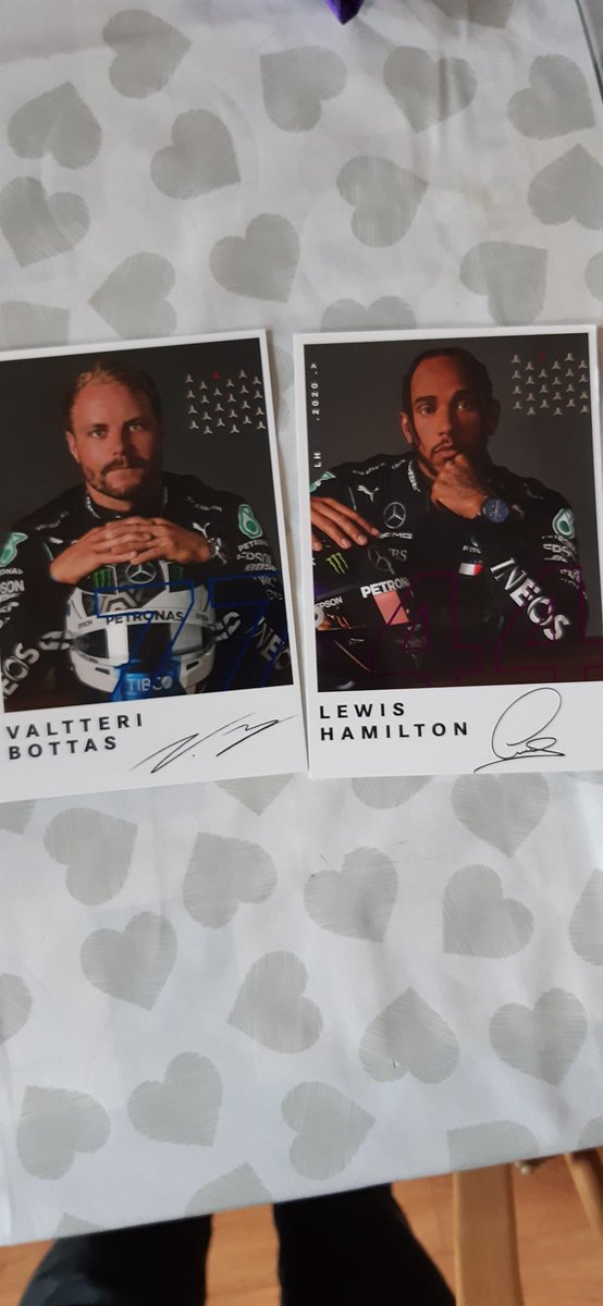 Kasimhx2's tweet photo. @MercedesAMGF1 thank you for the driver cards 👏🏽👍🏽 https://t.co/HlVLscJByq