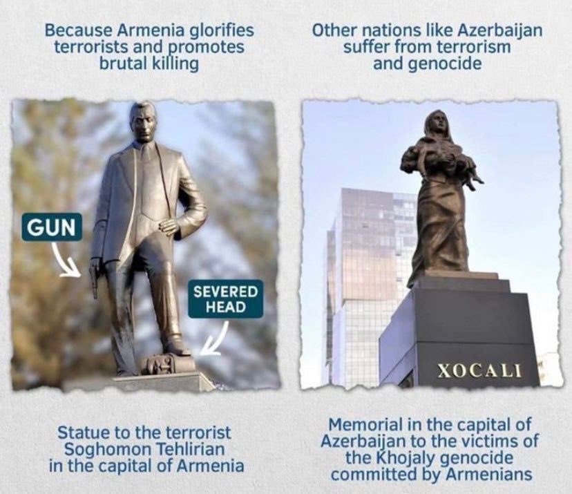 mammadovaaf's tweet photo. The terrorist essence of #AggressorArmenia has not changed through years ‼️🆘 #ArmenianTerrorism #ArmenianVandalism #ArmenianWarCrimes #KarabakhisAzerbaijan #DontBelieveArmenia https://t.co/LU6NtW3b0d