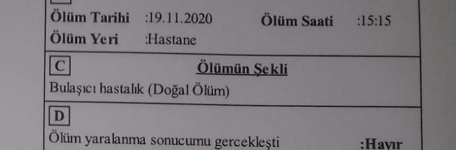 Vefat eden kişi benim babannem iki test yapıldı ikiside negatif ama dr fariha öz hastanesinde vefat ettiği icin ölüm sebebi salgın hastalık ( normal ölüm ) neden yazıyorlar dünyasağlık örgütünden para almak icinmi yazılıyor yoksa #yakışmıyor