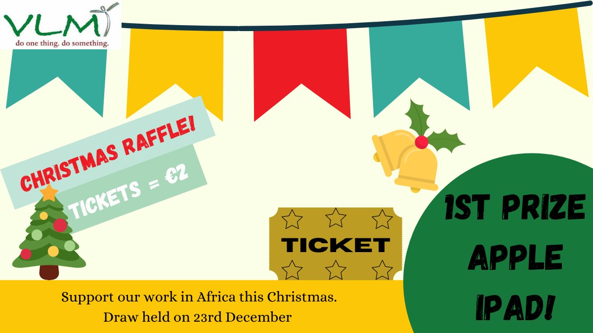VLMireland's tweet photo. Our Christmas Raffle is now...💥OPEN💥 Support our work in Africa this Christmas and buy your tickets NOW!
https://t.co/OKs2rHmvHz

#VLM #Vincentian #Volunteering #Africa #Ethiopia #Ghana #Kenya #BurkinaFaso #Christmas #Raffle https://t.co/td9hEkD2iO