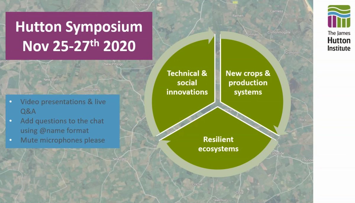 JamesHuttonInst's tweet photo. Halfway through the PM session of Day 3 of the #HuttonSymposium, we've had great talks on tools and tech for #sustainability by @HuttonSEGS @HuttonEBS @BioSScotland colleagues. Coming up: a panel discussion on low-carbon farming for #netzero, chaired by Alison Hester @HuttonES. https://t.co/QIPJPU3Kho