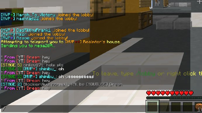 kravklis's tweet photo. @dreamwastaken2 You probably wont see this but someone from hypixel is pretending to be you, I feel like you should know about this, he could even be scamming kids here. https://t.co/j9Jpublw07