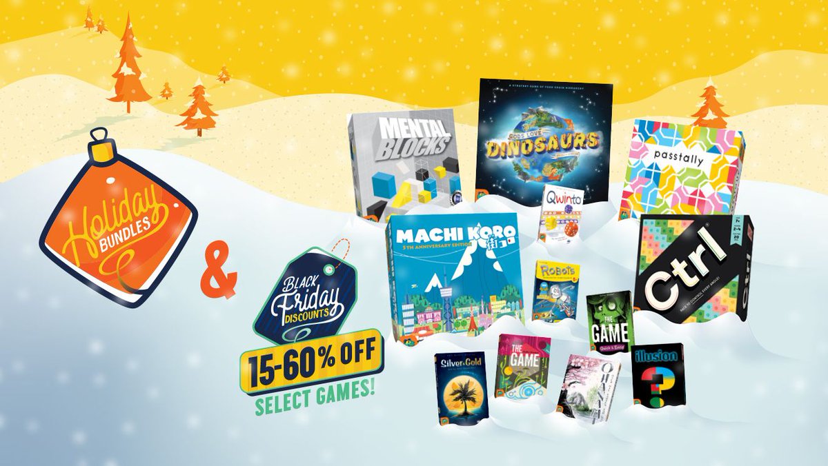Pandasaurusgame's tweet photo. The first ever Pandasaurus Black Friday sale is live NOW!

Get 15-60% off select games AND three awesome bundles for even bigger savings. 

Find the perfect gift for that special player in your life 🎅🏽 👉   https://t.co/xhkvB5HF5S https://t.co/NcADLItL8f