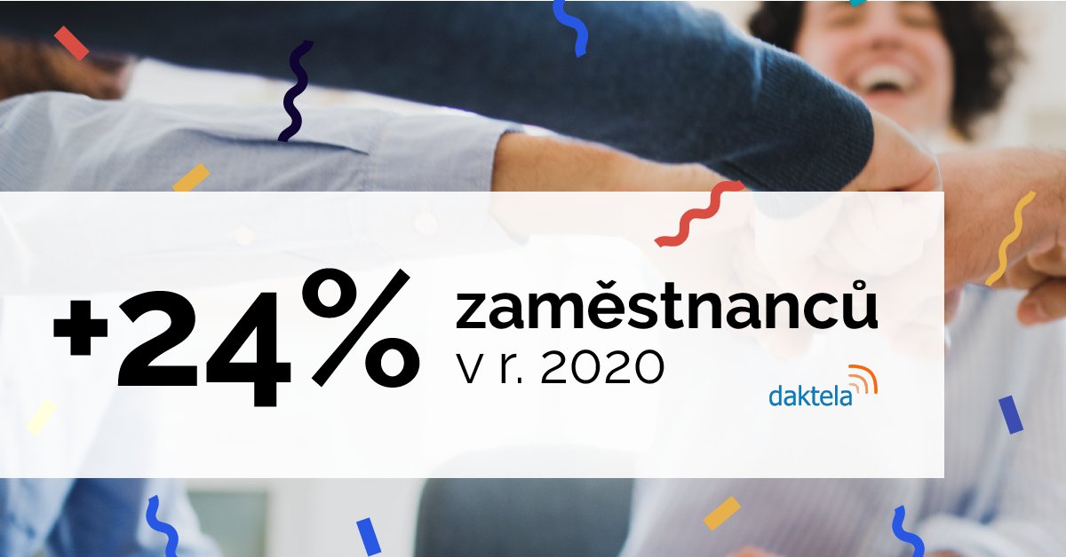 daktela's tweet photo. Víte, že...
Od začátku roku jsme přijali už 13 nových zaměstnanců, což je nárůst v počtu zaměstnanců o celých 24%?🎉
#Daktela #rosteme https://t.co/tTTXlQfEJp