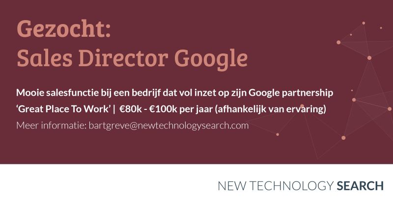 gvkampen's tweet photo. Wij zoeken een Sales Director Google voor een succesvolle consultancy. Deze wordt verantwoordelijk voor het commerciële succes &amp; de groei van de unit voor project implementaties. Een ondernemende en verantwoordelijke rol. Bekijk de #vacature op: https://t.co/k2fBOTjgh9
#google https://t.co/kAjUTzGyff