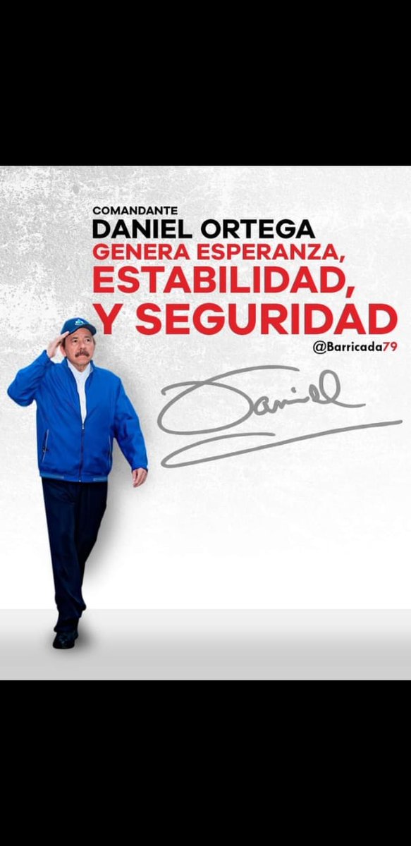 2Grosera's tweet photo. Recordemos que solo con el frente sandinista y al frente el comandante Daniel tendremos Paz Estabilidad y seguridad en nuestra Nicaragua 
#Leónrevolución 
#ConOdioNuncaMas https://t.co/juAdgf5rA1