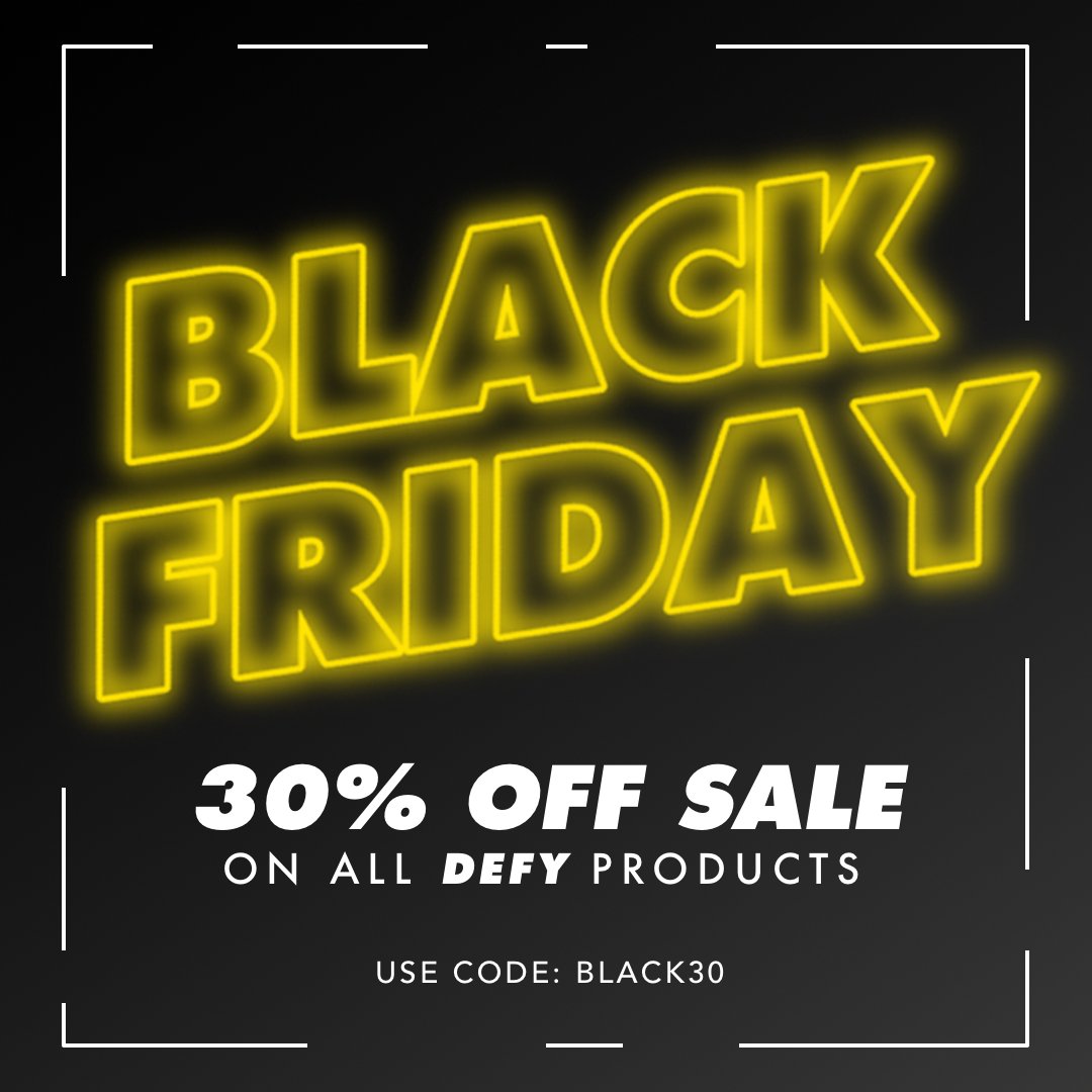 thedefynation_'s tweet photo. ⚡ OUR BLACK FRIDAY SALE IS HERE ⚡ Get 30% OFF when you use code BLACK30 at checkout! Replenish, relieve, and relax for the holidays with our CBD Performance Drinks, CBD Muscle Balm, and Perform CBD Oil. This deal is one of our best ever - hurry, it won’t last long ❗ https://t.co/jsXfoNGfah