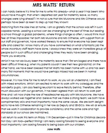 AlconburySchool's tweet photo. This week's newsletter. https://t.co/DeIkE9PBGp