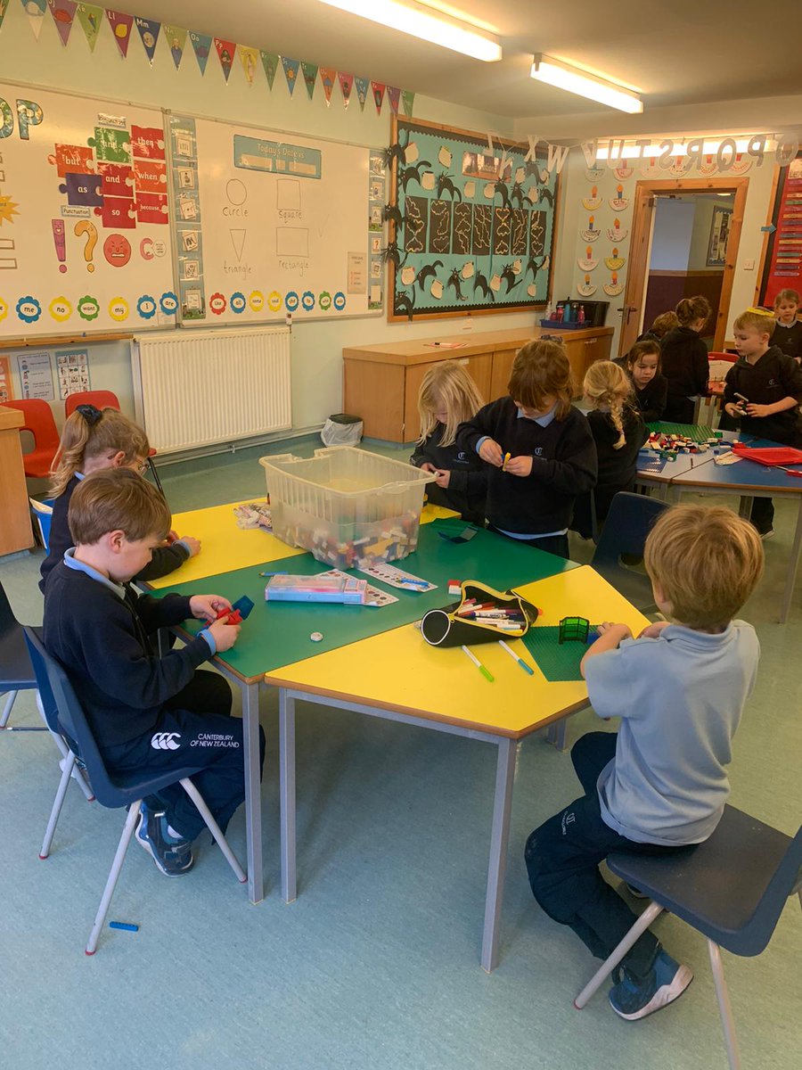 Craigclowan's tweet image. Building Shape Models
Form 1 have been working on their shapes, sorting out their squares from their rectangles and their triangles from their cylinders. And have you ever seen a classroom that&apos;s more creatively colourful than this?! 🔴🔷🟡🟩
#mathsisfun #shapes #sortingshapes