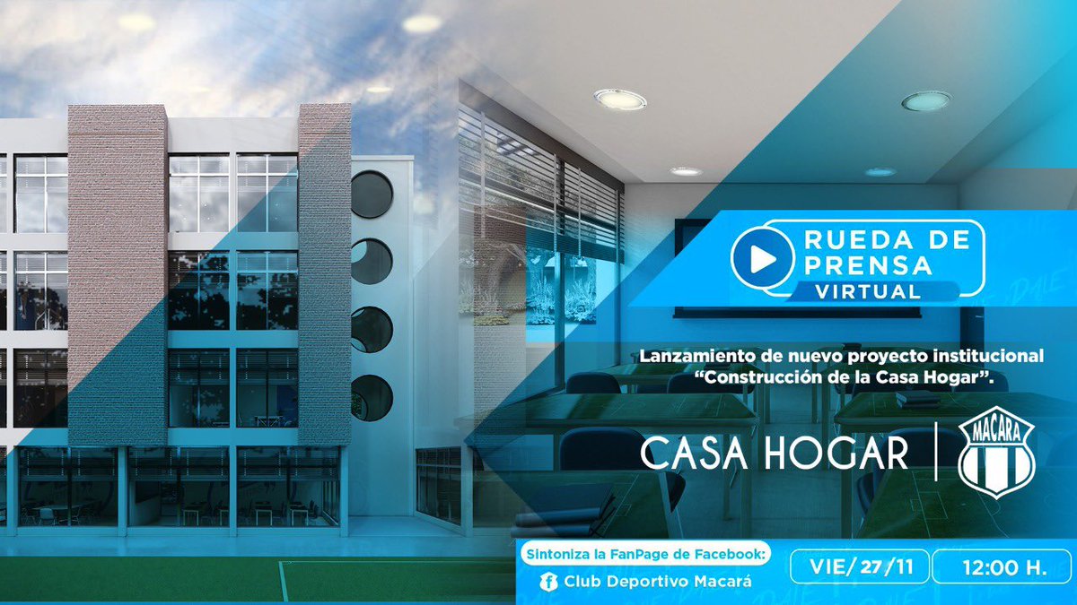 🎙 Rueda de prensa 
#ClubDeportivoMacaráDeAmbato

📌 Presentación oficial del proyecto para la Construcción de la Casa Hogar.