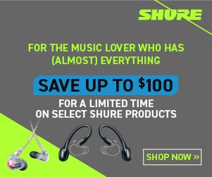 AudioBiz's tweet photo. #blackfridaydeal Save up to $100 on Shure products for a limited time. Perfect gifts for the music lovers who have everything! https://t.co/b8zyNbkYrX