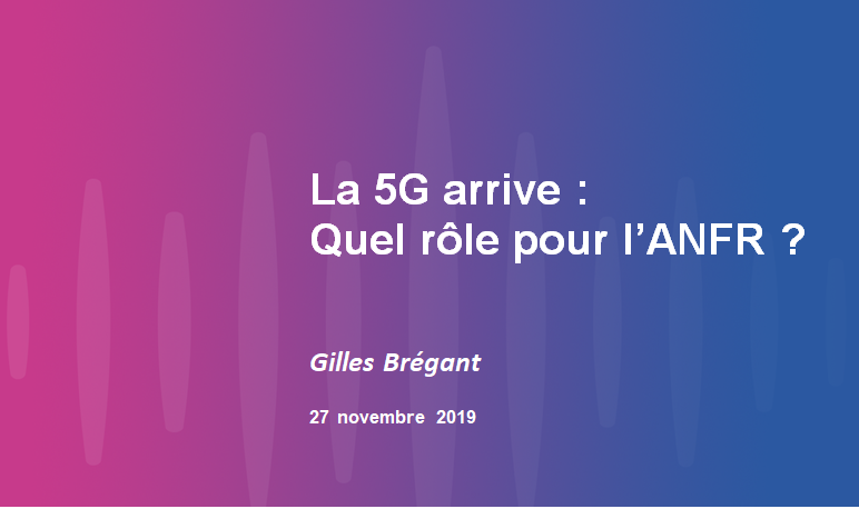 anfr's tweet photo. .@gillesbregant , DG de l’ANFR , intervient cet  après-midi au @ForumMediasMob pour parler de #5G et du rôle de l’@ANFR avec l’arrivée de cette nouvelle technologie. https://t.co/XqGDmylZjv
