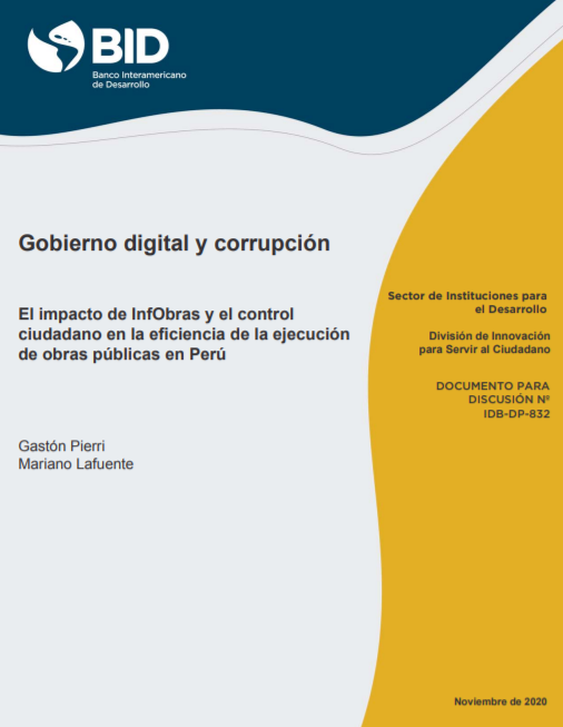 LafuenteMariano's tweet photo. Perú: Nuevo estudio de @el_BID encuentra impacto significativo del 9 % en la reducción de sobrecostos para obras ejecutadas por firmas constructoras gracias a Monitores Ciudadanos y InfObras de @ContraloriaPeru. @gaston_pierri @BID_GobernArte https://t.co/YyK4GWzFl4 https://t.co/HBPfFmKl9z