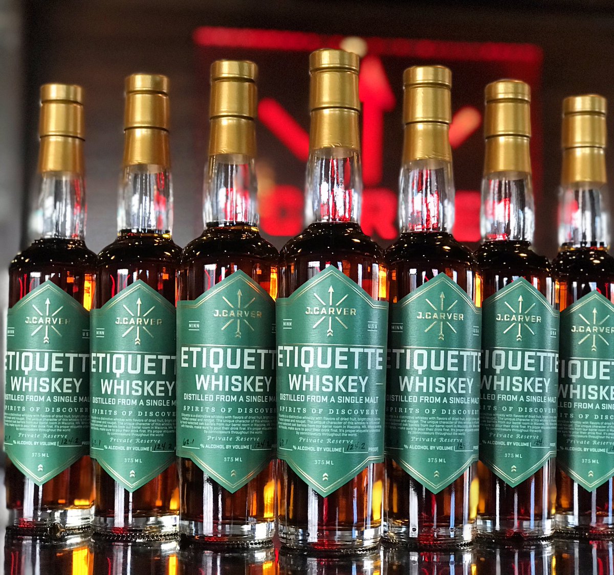 BLACK FRIDAY OFFER: 375ML BOTTLES OF ETIQUETTE WHISKEY - Distilled From a Single Malt.

Though our J. Carver Cocktail Room is still temporarily closed, we wanted to offer to you our Etiquette Whiskey for Holiday gift giving.

jcarverdistillery.com/order-online-p…

Must be 21. Curbside Pickup.