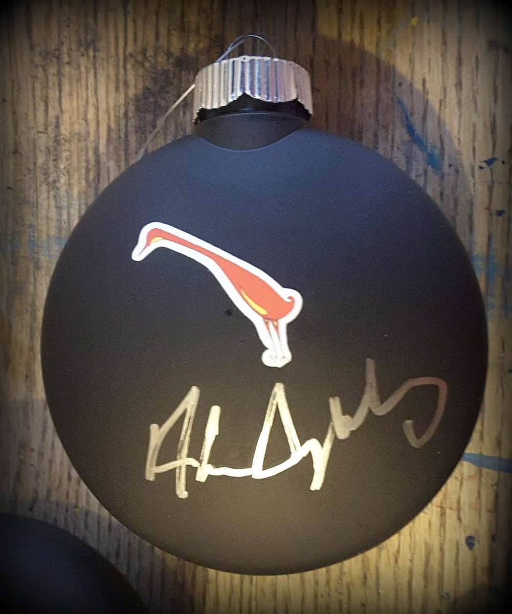 AlanSyliboy's tweet photo. Alan Syliboy original hand-painted ornaments now available $40 each.  All ornaments have an original signature plus the added Redcrane logo on reverse. https://t.co/ngNCMthEhN
