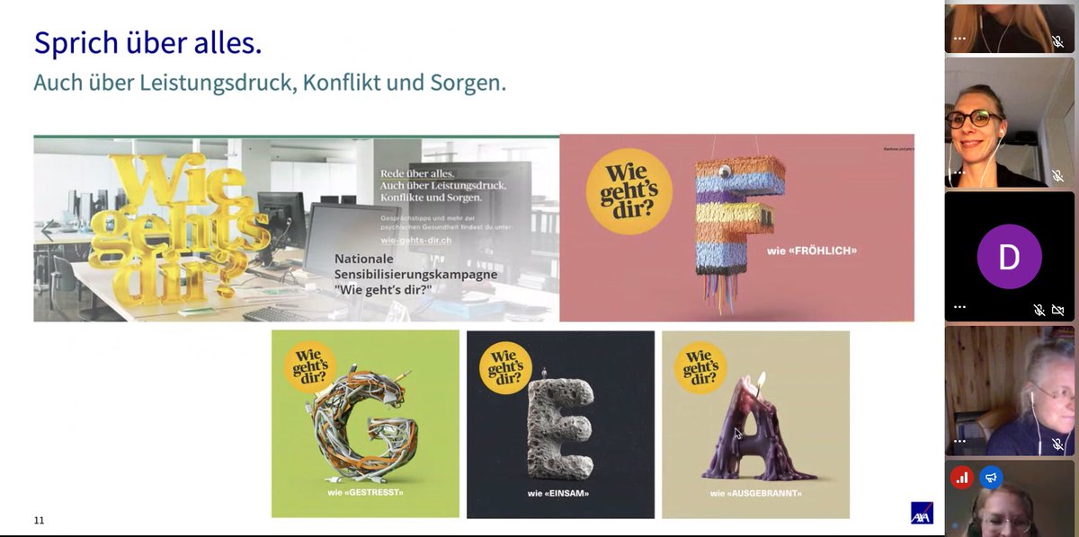impacthubzurich's tweet photo. How is a big corporate like @AXA_Schweiz adapting tools and methods for mental health issues of their employees? Join now the discussion here: https://t.co/2bvqr5gscy #openhubday #openhubday2020 #homeofmakers #strongertogether #newwaysofwork #neuearbeitswelt #mentalhealth https://t.co/wMjvbTCwvl