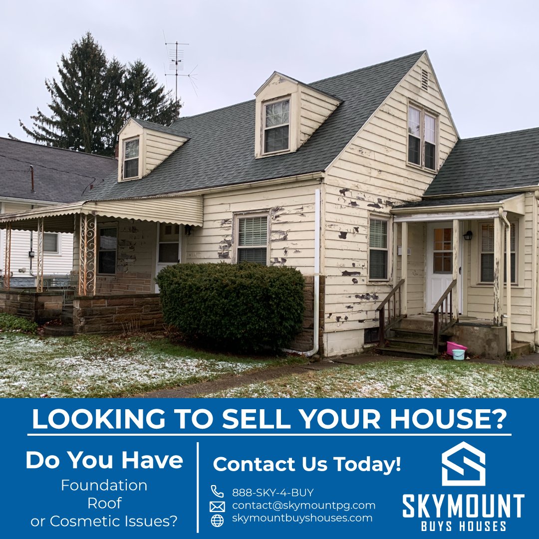 skymount's tweet image. Looking to sell? Nobody should be stuck with a problematic property. We buy AS-IS and close in as soon as FIVE days!  Contact us today!
skymountbuyshouses.com
888-SKY-4-BUY

#skymount #realestate #realestateinvestor #theland #clevelandrealestate #NEOrealestate #clevelandhomes