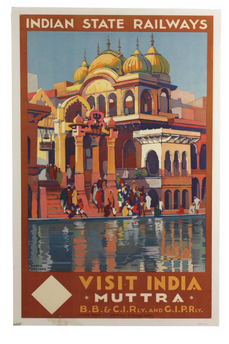 Vintage travel posters india