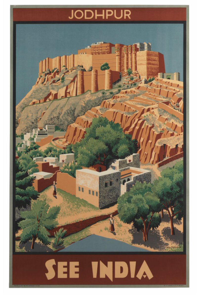 Vintage travel posters india
