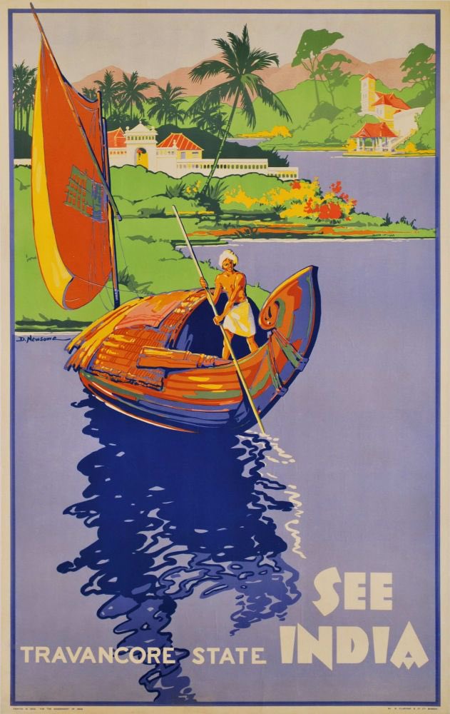 Vintage travel posters india