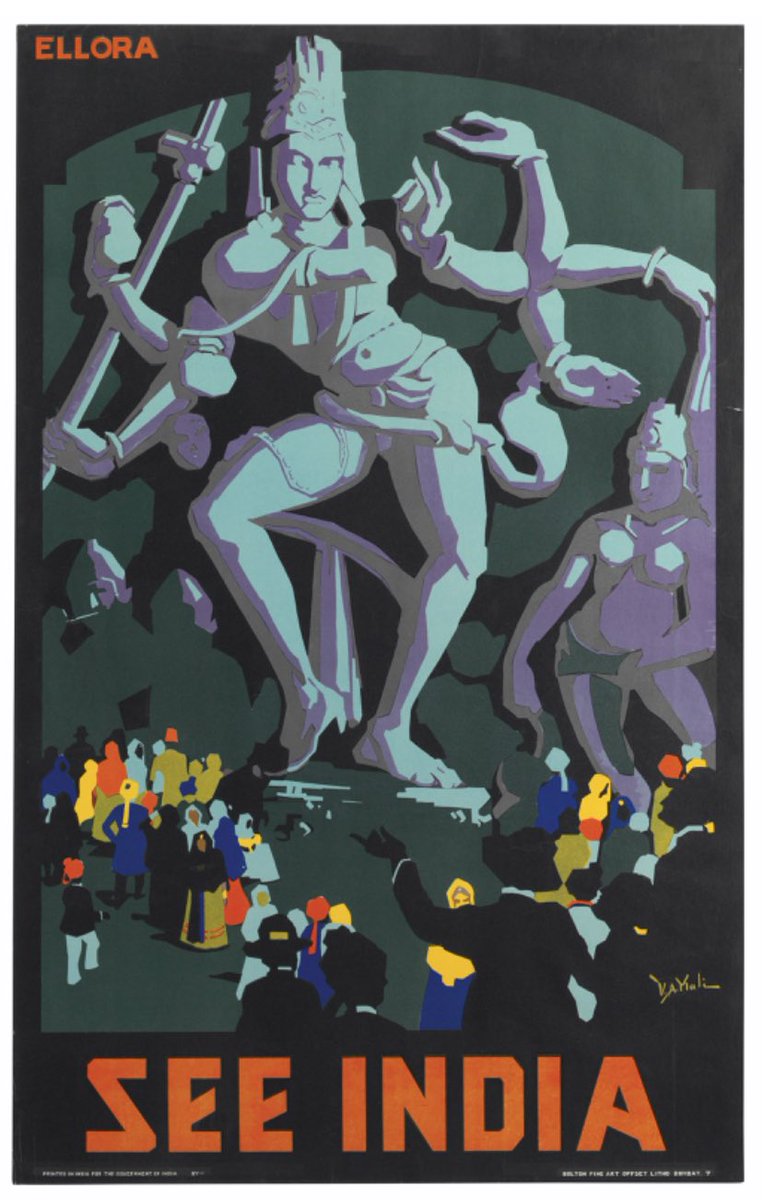 Vintage travel posters india