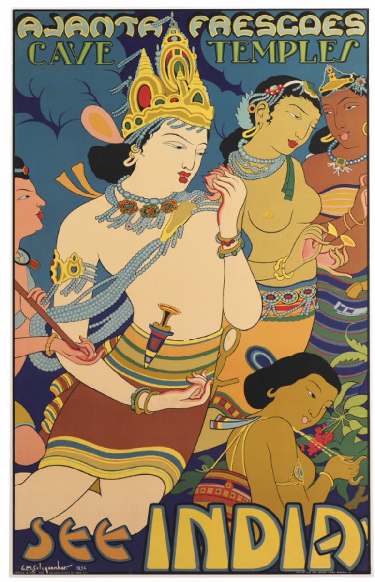 Vintage travel posters india