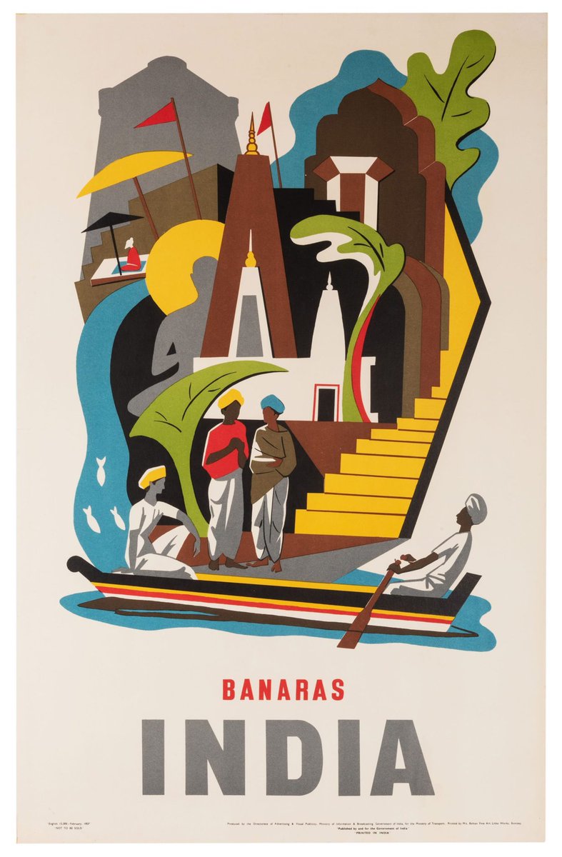 Vintage travel posters india