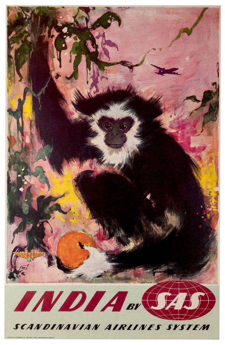 Vintage travel posters india