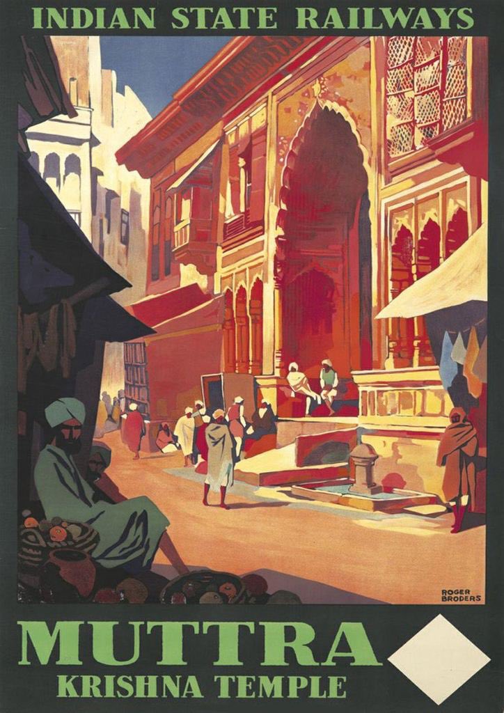 Vintage travel posters india