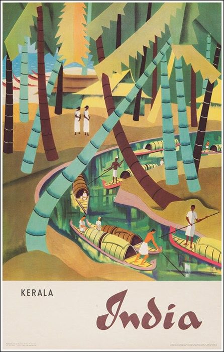 Vintage travel posters india