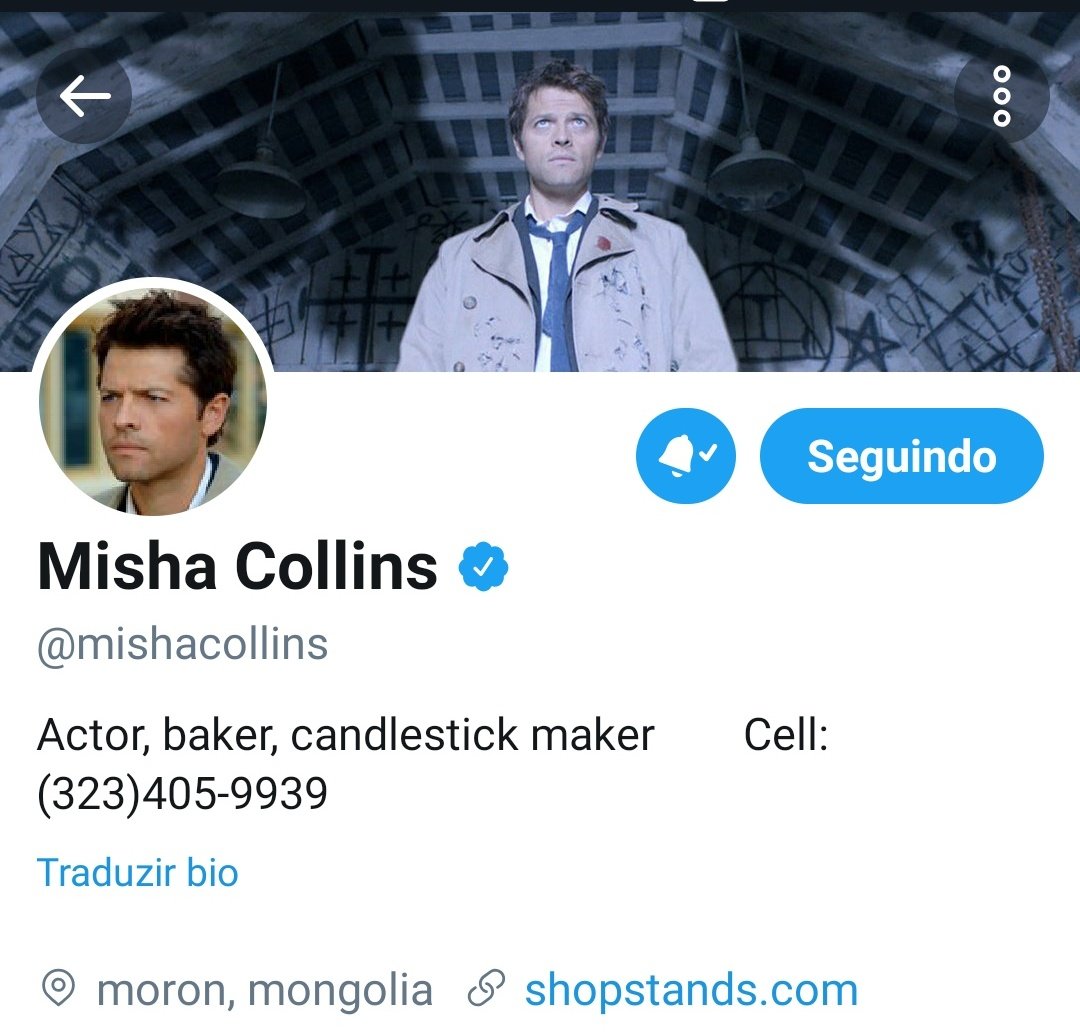 mishajackles's tweet image. nenhum deles mudou a foto de perfil ou a header ou a bio mas o dia que eu acordar e misha collins estiver usando outra foto que não seja o cas e jensen tirar o "supernatural hunter" da descrição eu serei uma pessoa TRISTE