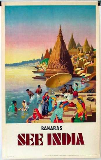 Vintage travel posters india