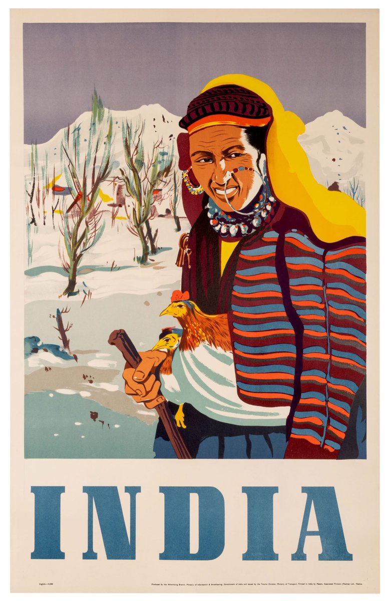 Vintage travel posters india