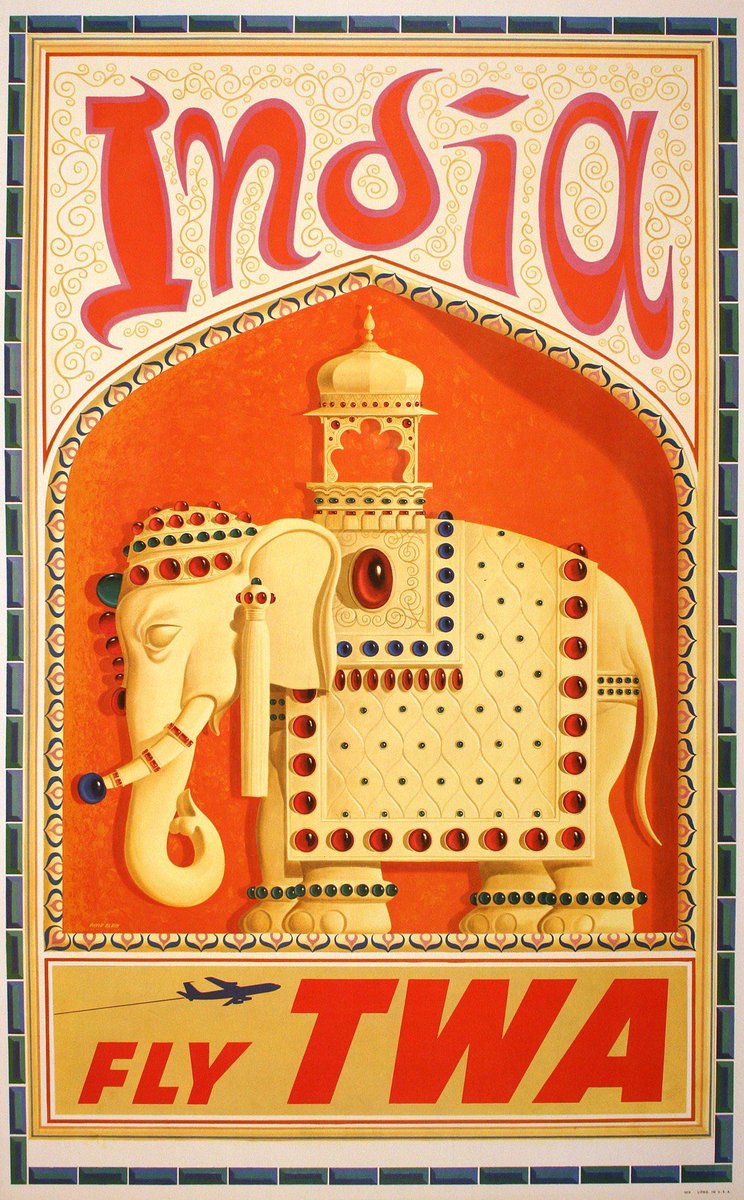 Vintage travel posters india