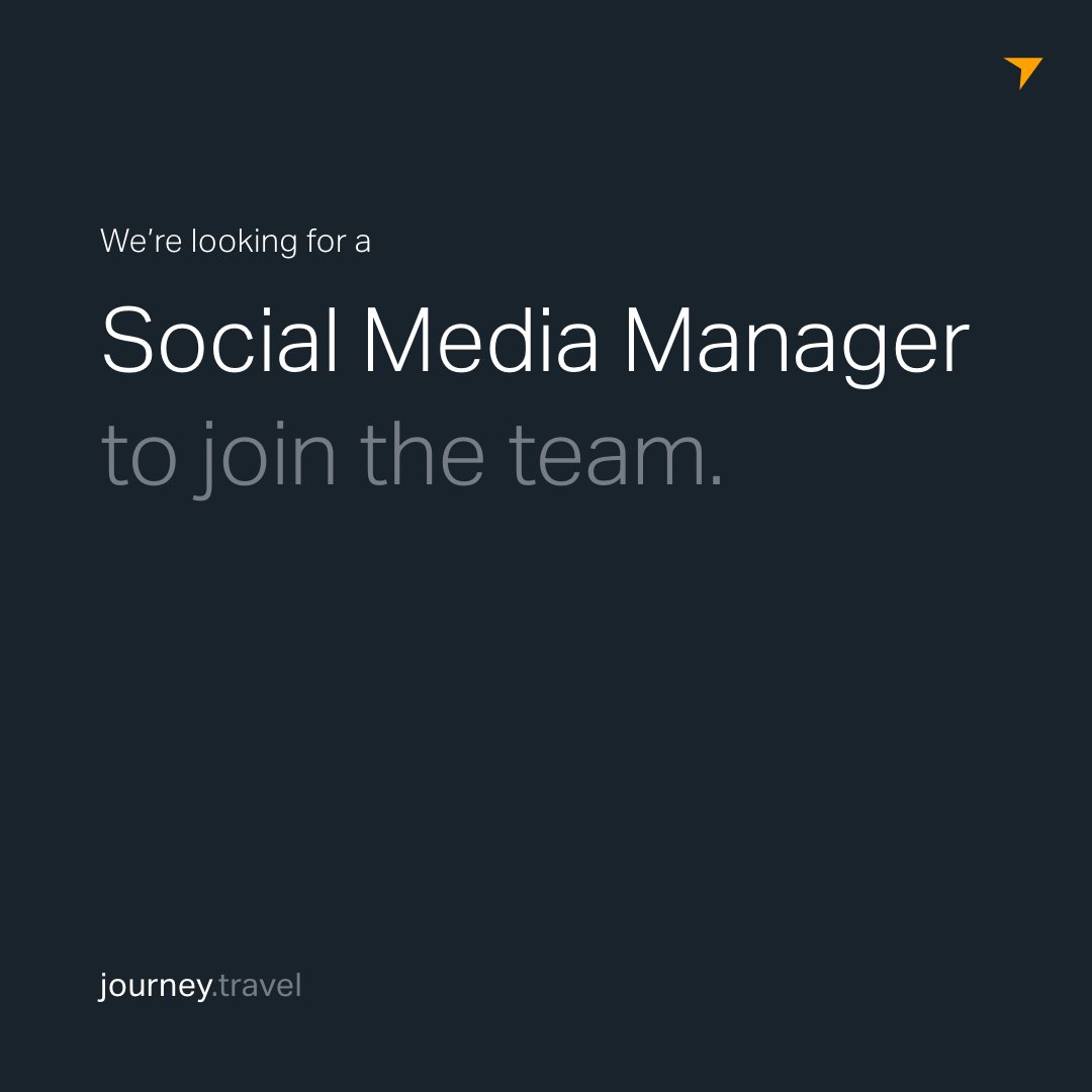 If you're a bit of a social media whizz and looking to join a fabulous team working in luxury travel, this one is for you. Applications can be made via this link: journey-travel-jobs.personio.de/job/287499

We look forward to seeing what you've got.