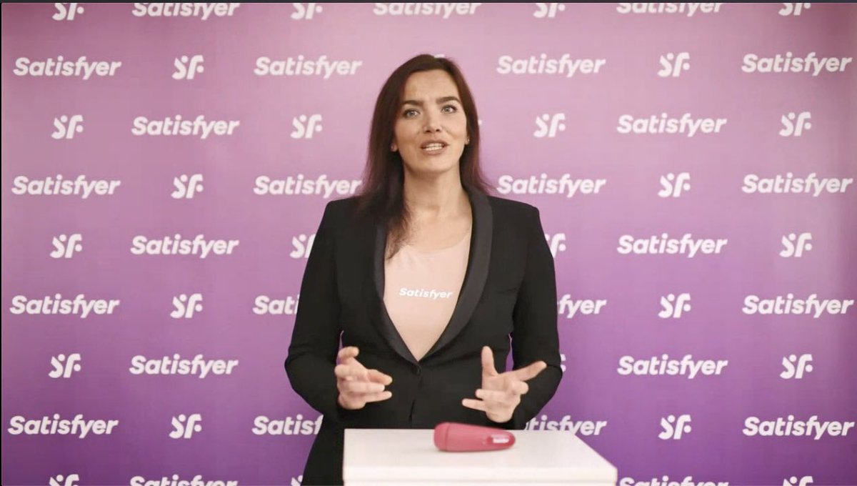 sx_tech's tweet photo. We’re live! @SatisfyerCOM’s Nina Barz is introducing the #satisfyerconnect app and plans to democratize access to high quality #sextech products. Join the live stream: https://t.co/0SeUeB4J6k https://t.co/LD55eDrfHi