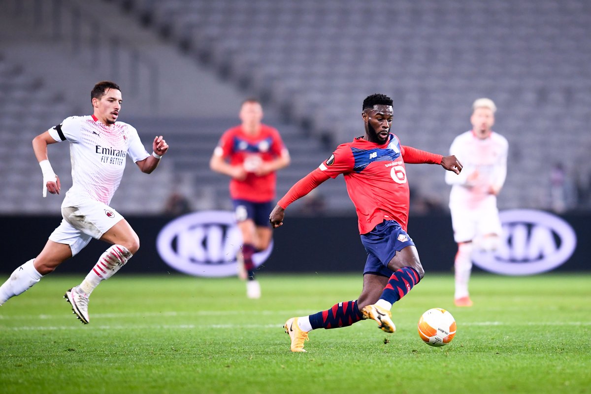 Ligue1_ENG's tweet photo. With in-form @Jo__Bamba leading the way, @LOSC_EN are on track for the knockout stages of the #UEL after a draw against AC Milan yesterday:

https://t.co/8rTw2dK8cS

#LOSCACM https://t.co/4f2RLNGN4N