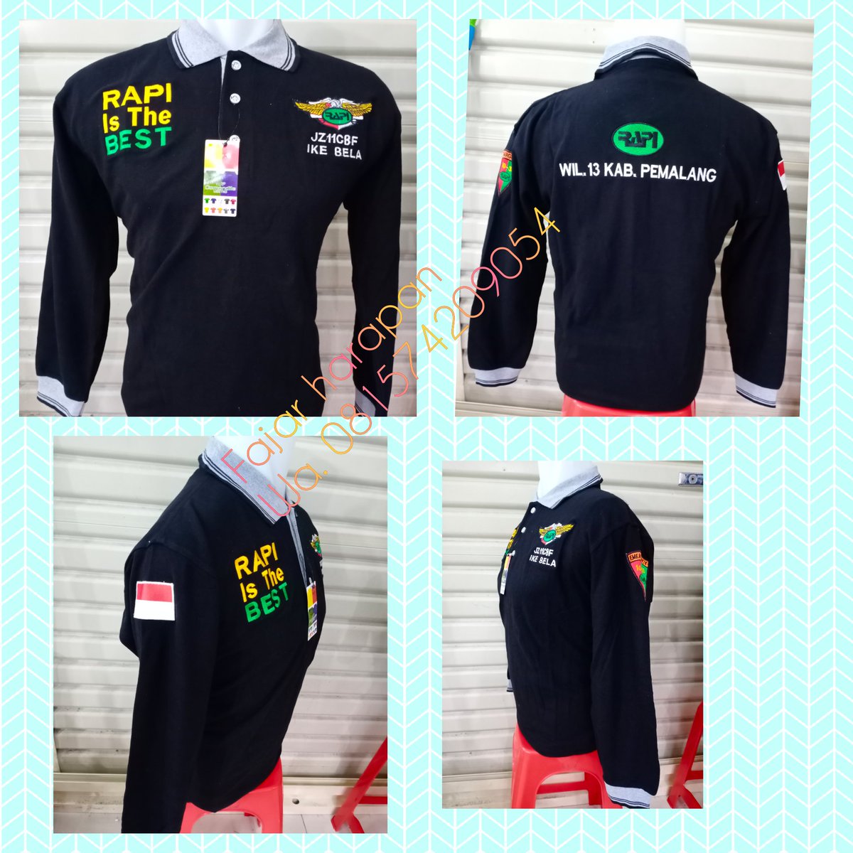 Kaos polo rapi warna nevy panjang minat Tlp. Wa.  
081574209054
082122113848