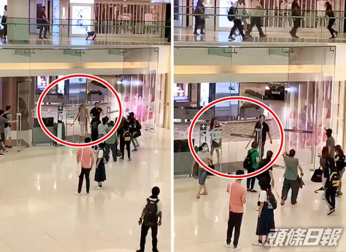 Lazyyyyyyy's tweet photo. An anti-protest couple arrested last year in New Town Plaza for possession of an offensive weapon went on trial today. The woman was given a 3-month prison term while her boyfriend was ACQUITTED despite the fact that there's a clear shot of him wielding a long rod.
#HongKong https://t.co/08oTa1ZqL6