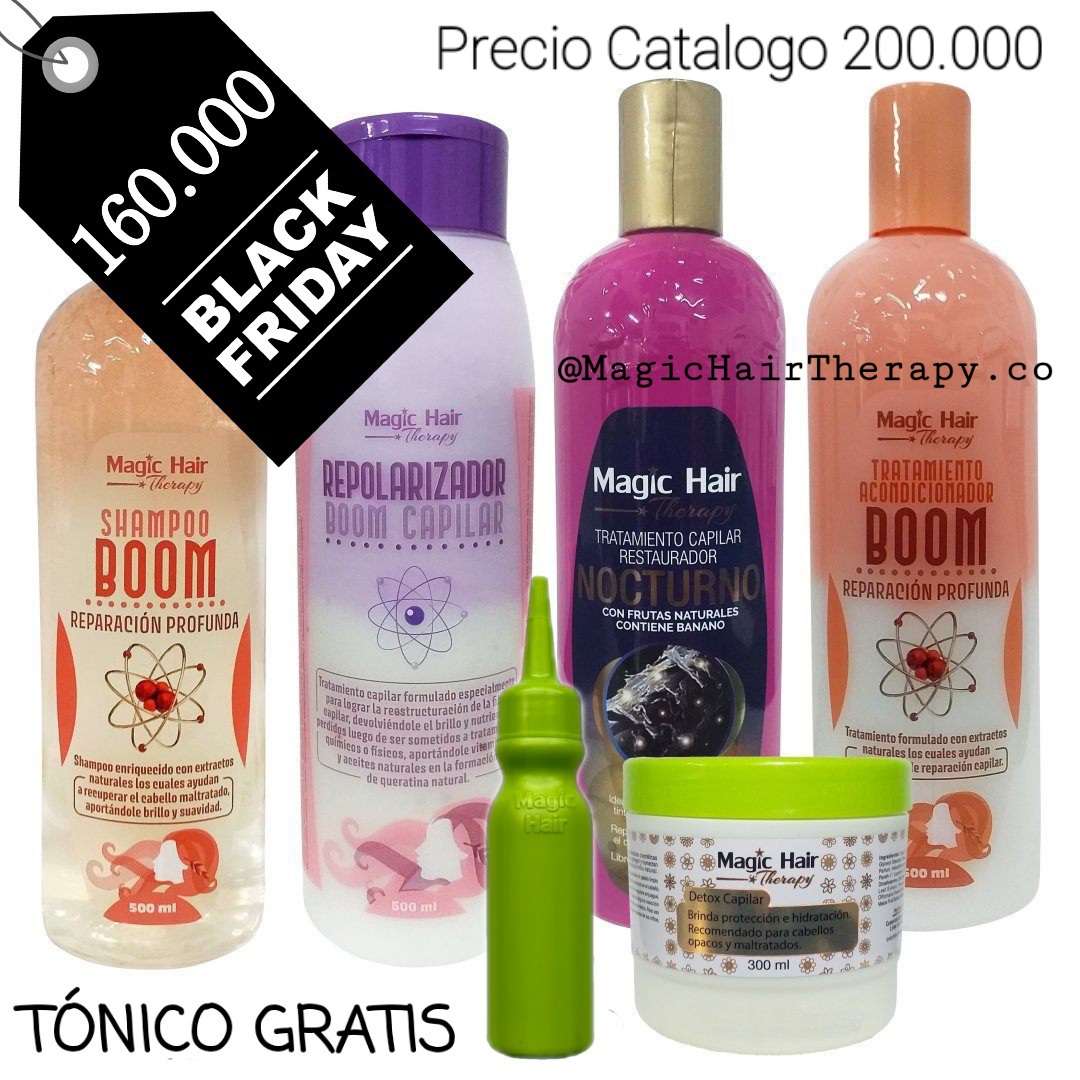 MagicHairCol's tweet photo. 🌸#BLACKFRIDAY MAGIC HAIR THERAPY 🌸
#Crecimiento #Anticaída #Reparación #Shampoo #Acondicionador #Repolarizador #Biotina #Colageno #Cejas #pestañas #Colombia #magia_en_tu_cabello #magichair #Magichairtherapy #Magiaentucabello #Cabellosano #Cabellolargo #viral #SiguemeYTeSigo https://t.co/WStWHfPFV8