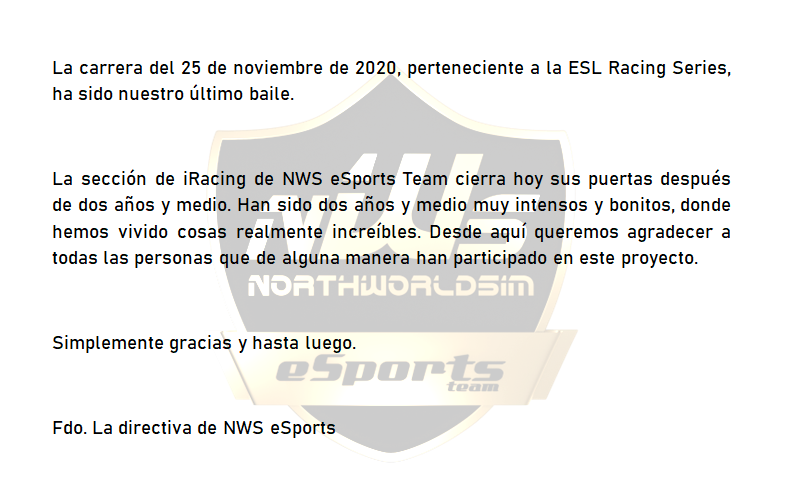 Como muchos de vosotros ya imagináis... 

#NoLimits #iRacing